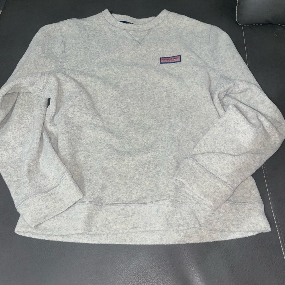 Vineyard Vines Fleece Pullover Sweatshirt – Men’s Medium (Gray)